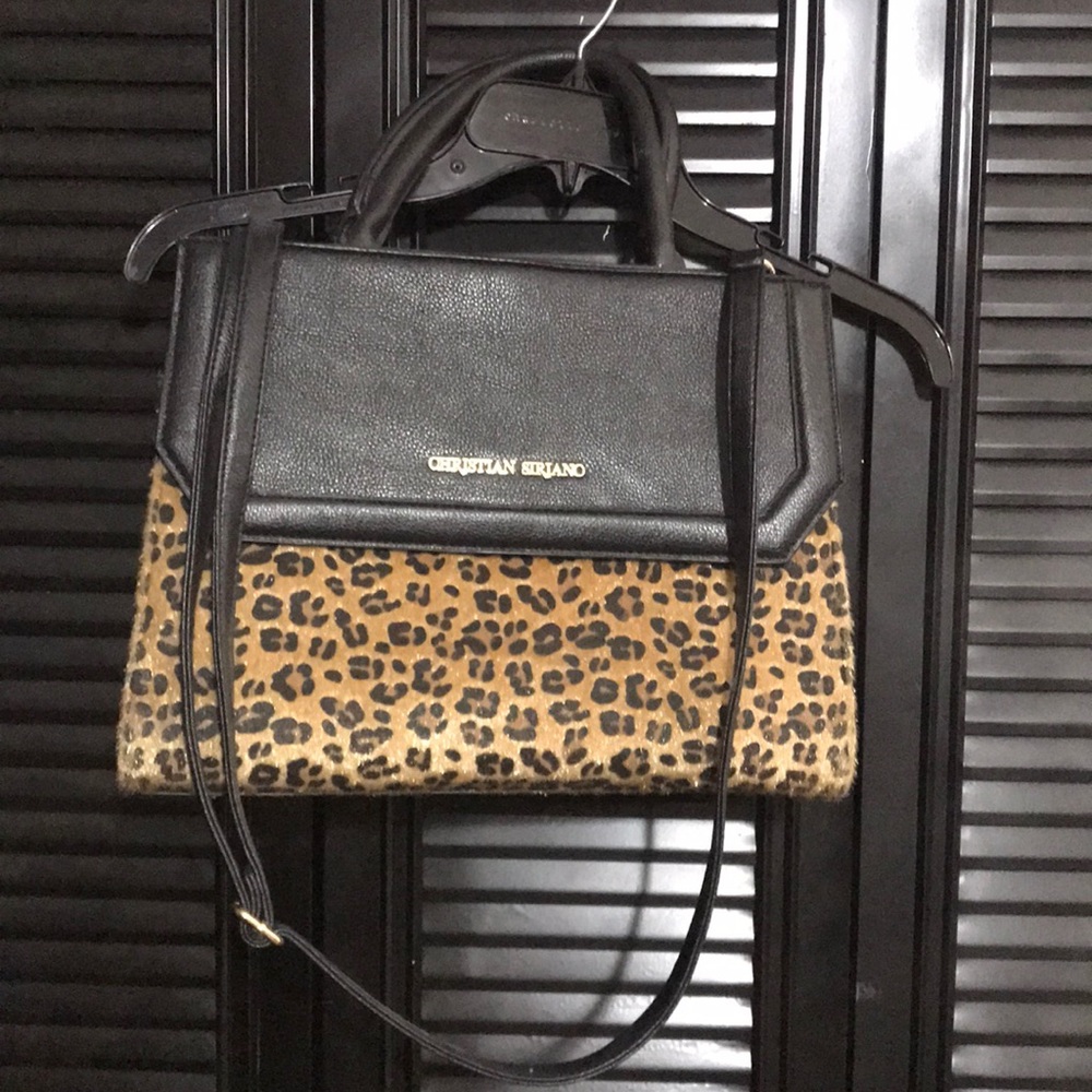 Leopard print Christian Siriano purse - Picture 2 of 5